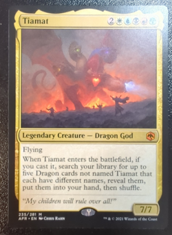 1x Tiamat (Non-Foil) - Near Mint - 235/281 - Adventures of the Forgotten Realms - Image 1