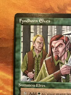 MTG Miscut Fyndhorn Elves Ice Age Lightly Played Condition Green Vintage!!! - Image 3