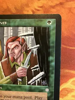 MTG Miscut Fyndhorn Elves Ice Age Lightly Played Condition Green Vintage!!! - Image 4