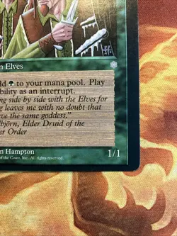 MTG Miscut Fyndhorn Elves Ice Age Lightly Played Condition Green Vintage!!! - Image 5