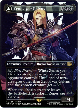 Zenos yae Galvus (Borderless) Foil - 0384 - Final Fantasy - MTG NM/M - Image 1