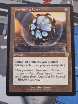 MTG - Unwinding Clock RETRO FRAME - Brother's War Artifacts - Image 1
