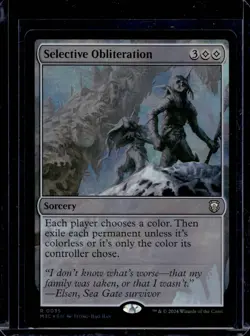 2024 Modern Horizons 3 Commander Selective Obliteration #35 NM RIPPLE FOIL - Image 1