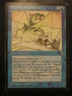 mtg magic ice age Illusions of Grandeur FRENCH vf fr de ere glaciaire PLAYED - Image 1