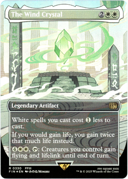 The Wind Crystal (Borderless) Foil - 0330 - Final Fantasy - MTG NM/M - Image 1