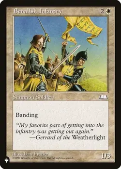 1x Benalish Infantry - Retro Frame NM Eng MTG - The List - Image 1