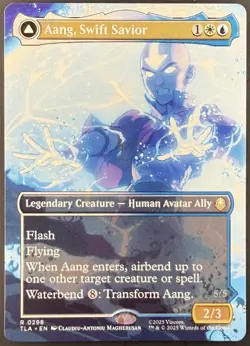 Aang, Swift Savior #298 (Borderless) NM | MTG Avatar: The Last Airbender - Image 1