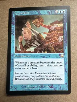 Cowardice X4 Mercadian Masques Various Condition See Pic Front Back - Image 5
