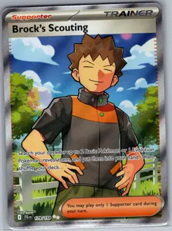Brock's Scouting 179/159 SV09: Journey Together - Pokemon Card - NM - Image 1