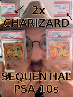 (2X) SEQUENTIAL PSA 10🔥 2021 Pokemon Celebrations Charizard Holo #4 Gem Mint💎 - Image 1