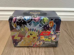 Pokemon TCG 2024 Fall Collector Chest Pikachu Tin Box Factory Sealed - Image 1
