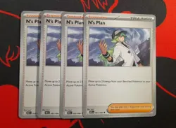 4x N's Plan 083/086 x4 - Black Bolt - Pokemon TCG - Playset - Image 1