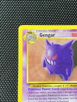 Pokemon TCG Gengar #20/62 Fossil Non-Holo Unlimited WOTC VTG 1999 MP - Image 2