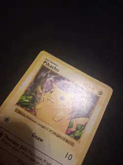 Pokemon TCG Base Set Shadowless Red Cheeks Pikachu 58/102 DMG - Image 5