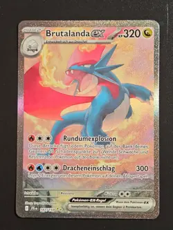 Pokemon TCG Deutsch Brutalanda ex JTG 187 | Near Mint - Image 1