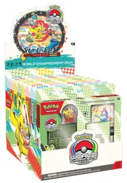 Pokemon TCG 2023 World Championship DECK DISPLAY BOX Factory Sealed 8 DECKS - Image 1