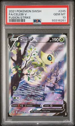 Pokemon TCG Celebi v Alternate Art 245/264 - Fusion Strike PSA 10 Gem Mint - Image 1