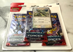 Temporal Forces 3 Pack Blister w/ Promo Pokemon TCG Scarlet & Violet Sealed - Image 2