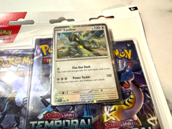 Temporal Forces 3 Pack Blister w/ Promo Pokemon TCG Scarlet & Violet Sealed - Image 3