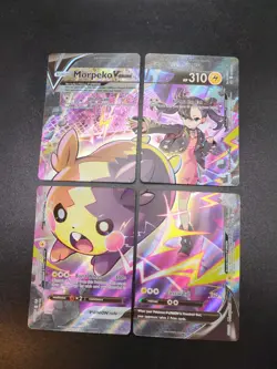 Pokemon TCG Morpeko V-Union SWSH287 / 288 / 289 / 290 Black Star Promo SET NM/M - Image 1