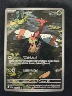 2025 Pokemon TCG Yanma Illustration Rare Card 183/182 Destined Rivals - Image 1