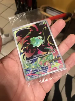 Bulbasaur Stamped Mega Evolutions 133/132 Pokemon Card Rare Illustration Holo - Image 1