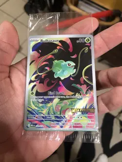 Bulbasaur Stamped Mega Evolutions 133/132 Pokemon Card Rare Illustration Holo - Image 3