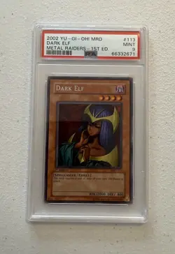 2002 YU-GI-OH! MRD-METAL RAIDERS 1ST ED #113 DARK ELF PSA 9 Vintage Card - Image 1