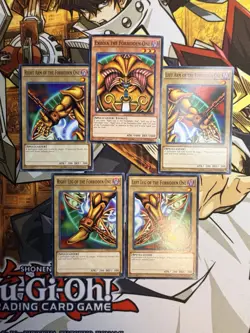 YUGIOH TCG! COMPLETE 5 Card Exodia the Forbidden One Set LDK2 Common NM - Image 1