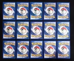 Lot Of 15 Vintage Pokemon Cards Base Set Unlimited BSU & BS2 Regular Finish LPMP - Image 2