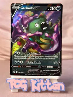 Garbodor V - 100/203 - Ultra Rare - SWSH Evolving Skies - Pokemon Card TCGKITTEN - Image 1