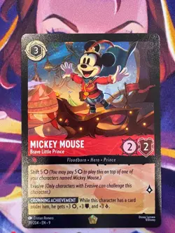 MICKEY MOUSE Brave Little Prince - 111/204 -Legendary Disney Lorcana Card Fabled - Image 1