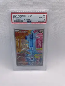 Pokemon TCG Deerling Card 165/162 Temporal Forces PSA 8 - Image 1