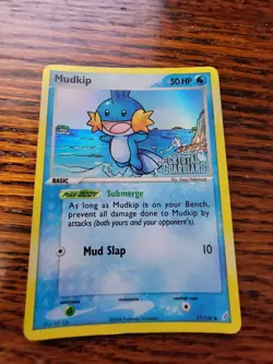 Pokemon Mudkip 57/100 Reverse Holo Common Card EX Crystal Guardians 2006 MP - Image 1
