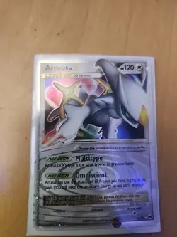 Pokemon TCG 2009 Platinum Arceus LV.X Ultra Rare Holo Card 94/99 NM - Image 1