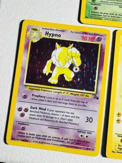 Vintage Pokemon Holo Cards WOTC Raichu Hypno Magneton Arbok Fossil Team Rocket - Image 4