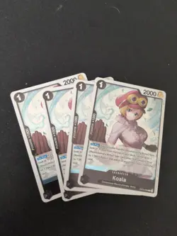 4 x Koala OP12-086 Rare Holo Foil One Piece TCG Card Game Playset NM - Image 1