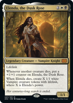 1x Elenda, the Dusk Rose - Foil Light Play, English Double Masters 2022 MTG Magi - Image 1