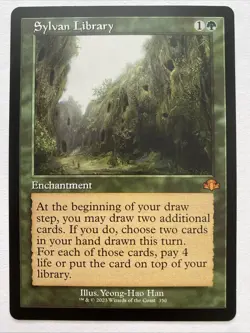 Sylvan Library (Retro Frame) Dominaria Remastered Regular NM - Image 1
