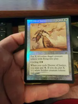 Scourge MTG FOIL Decree of Justice Magic - Image 1