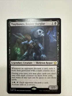 Tinybones, Bauble Burglar (NM Non-Foil) FDN-0072 Rare MTG - Image 1