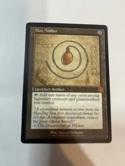 MTG Mox Amber Retro Schematic Brothers' War Retro Frame Artifacts - Image 2