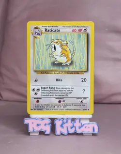 MINT Raticate 40/102 · Base Set · Vintage WOTC (1999) - Pokemon · TCGKITTEN - Image 1