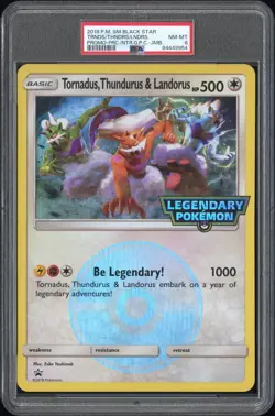 Pokemon Card Tornadus, Thundurus & Landorus Legendary Jumbo Promo PSA 8 NM-MT - Image 1