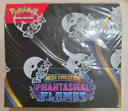 Pokemon TCG Mega Evolution Phantasmal Flames BOOSTER BOX Factory Sealed 36 Packs - Image 1