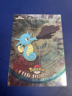 2000 Pokemon Topps Chrome TV Animation Edition Series 2 Horsea #116 - Image 1