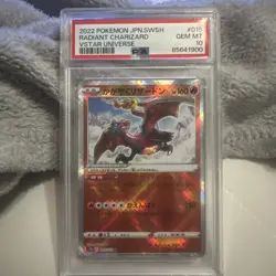 2022 POKEMON JPN SWORD & SHIELD VSTAR UNIVERSE #015 RADIANT CHARIZARD PSA 10 - Image 1