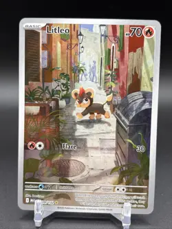 Pokemon TCG Mega Evolution Litleo Illustration Rare 139/132 NM (A) - Image 1