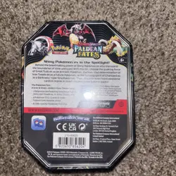 Pokemon TCG Scarlet & Violet Paldean Fates Great Tusk EX Tin NEW SEALED - Image 2