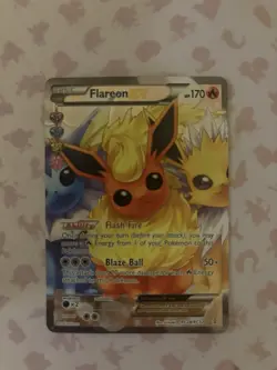 Pokemon TCG Flareon EX Full Art Ultra Rare Holo RC28/RC32 Generations English - Image 1